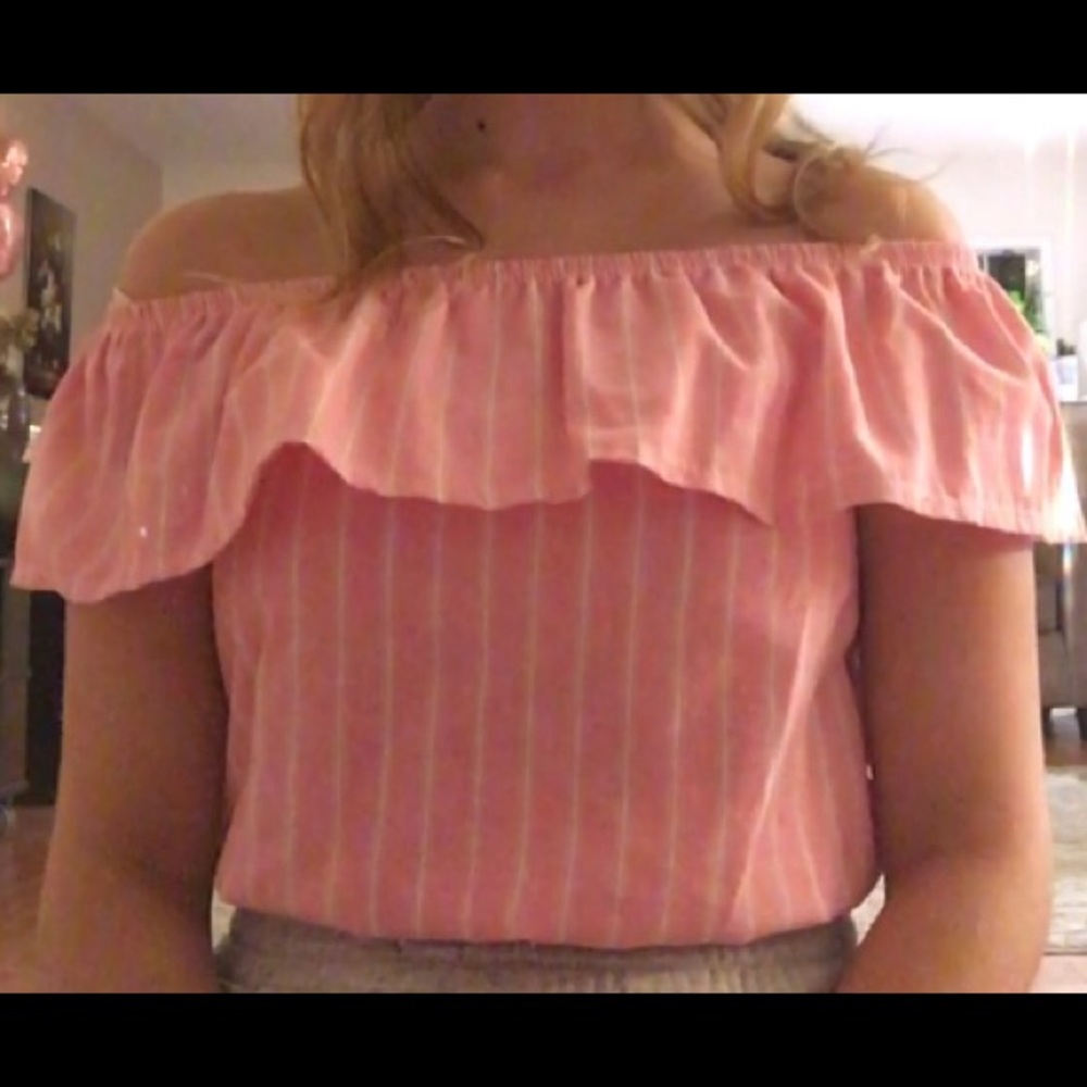 Pink cropped blouse for kids and juniors